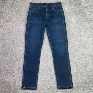 Citizens of Humanity Rocket Jeans Women's 26 Blue Cropped Skinny Mid-Rise Dark